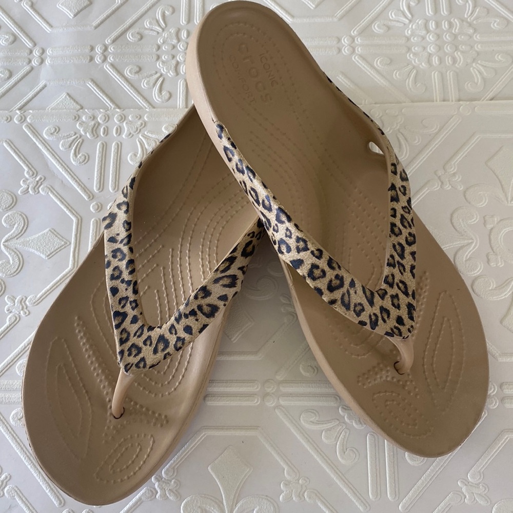 Crocs Kadee 2 Leopard Brown Women’s Size W 9